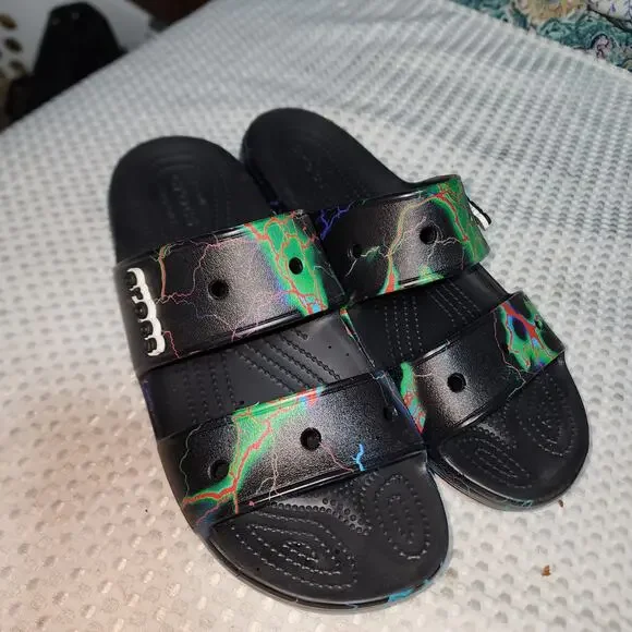 Crocs, Out of this World Sandal, mens 11 CROCS Out Of This World Slide Sandals SZ Womens 11 Mens 9  main image 2